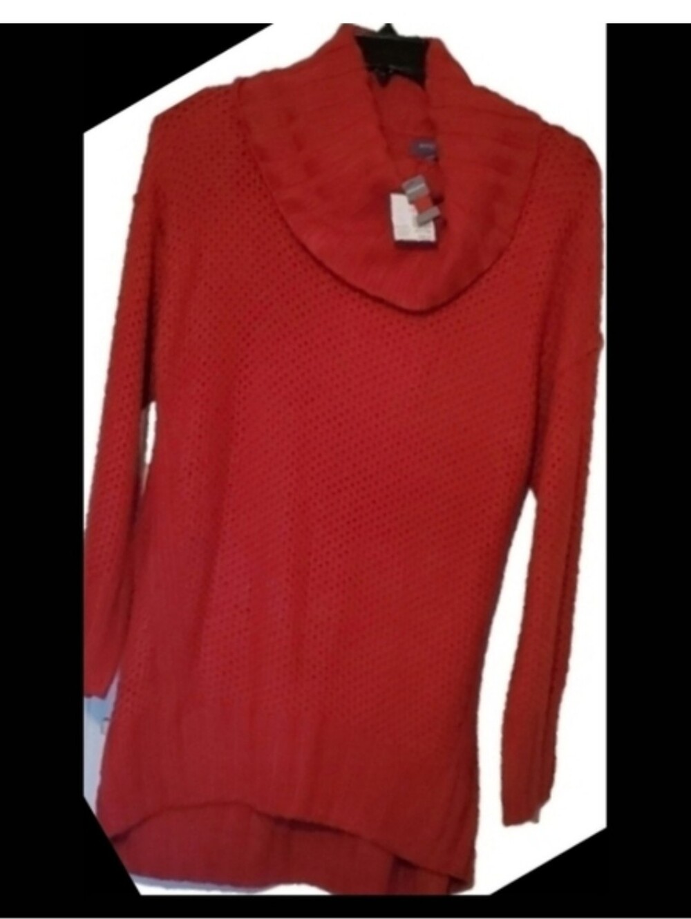 Madison Red Chunky Knit High Low Sweater